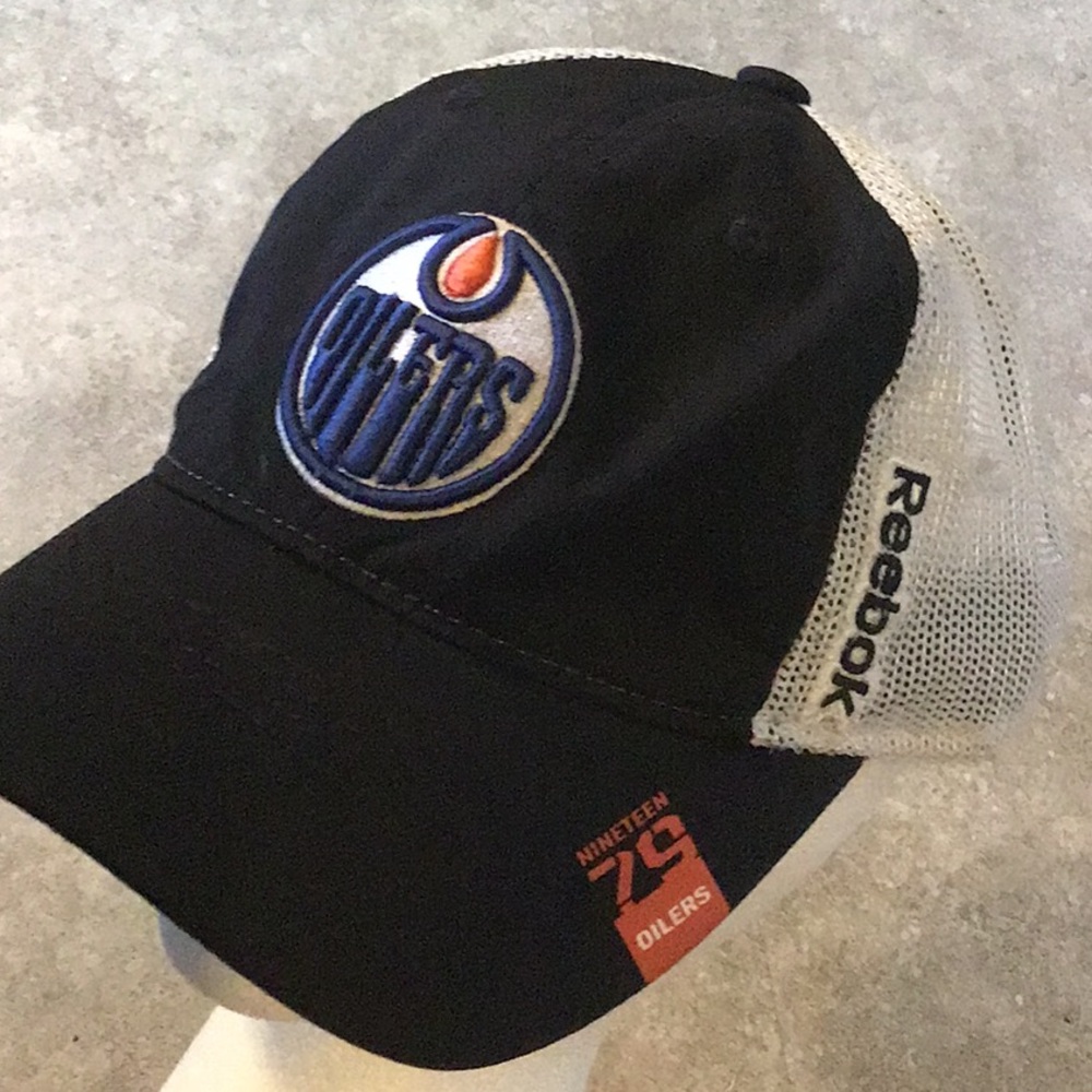 Reebok Edmonton Oilers hat baseball trucker cap NHL